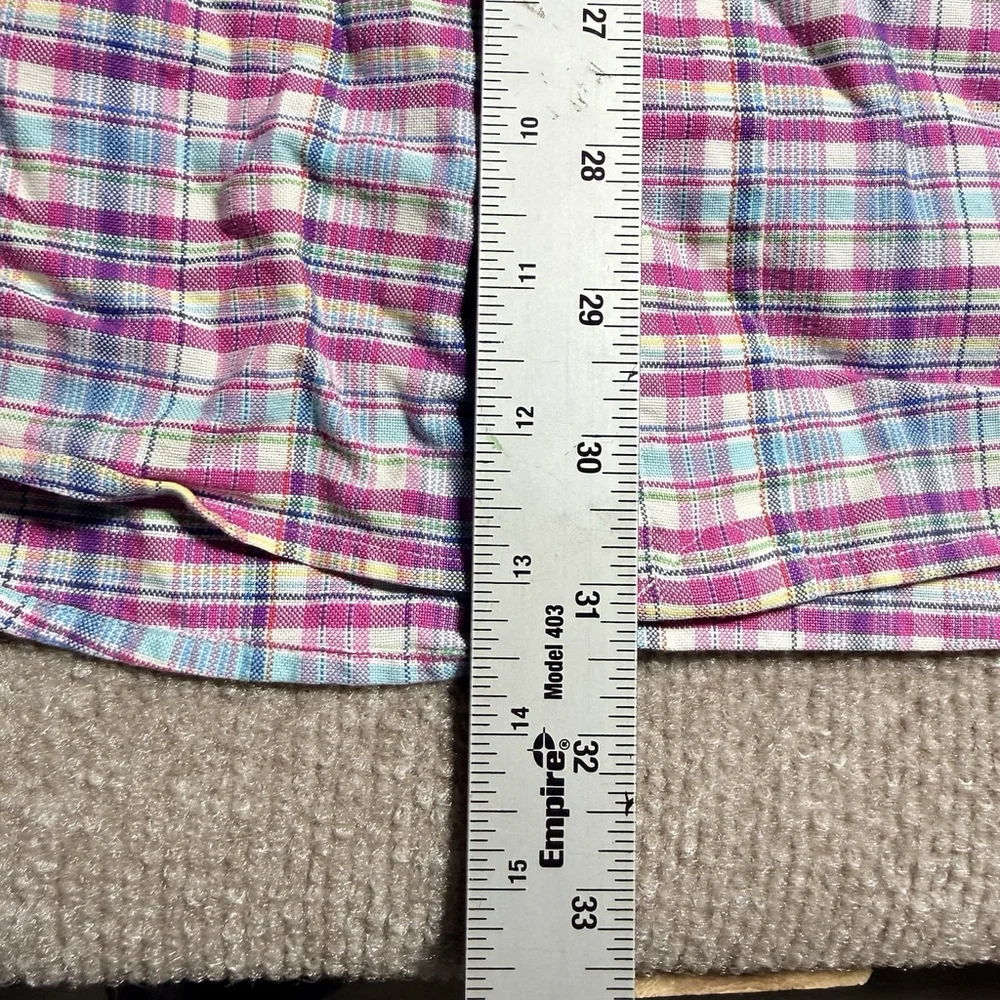 Polo Ralph Lauren Shirt Mens XXL Pink Blue Plaid Classic Fit Oxford Button Down - Picture 10 of 16